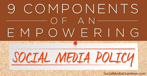 write a social media policy