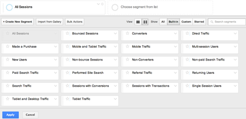 google analytics segments