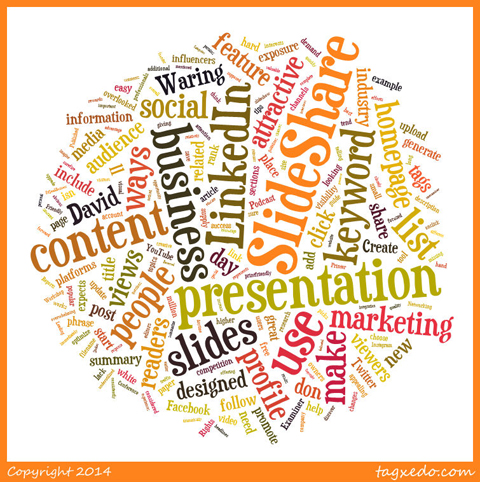 tagxedo word cloud from social media examiner post