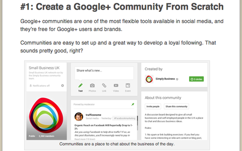 social media examiner martin shervington google plus article