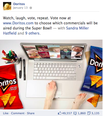 doritos facebook contest entry