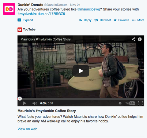 dunkin donuts #mydunkin video post