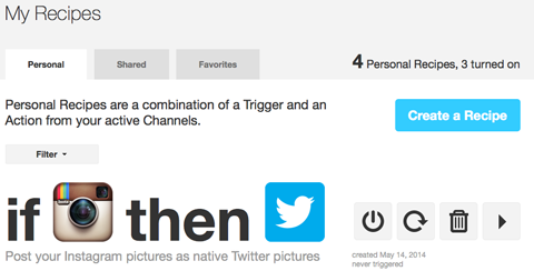 ifttt recipe