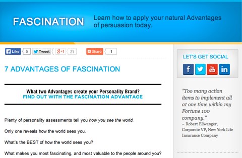 fascination test