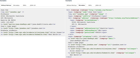 before and after semantic markup