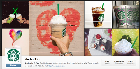 starbucks on instagram