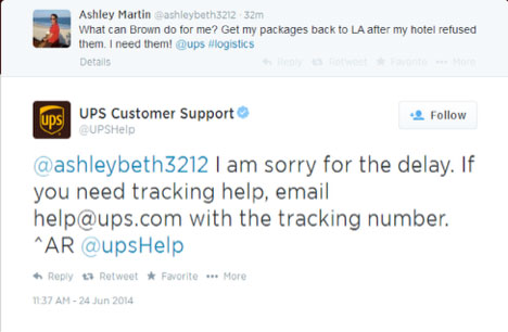 ups on twitter