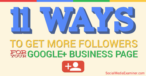 google+ page followers