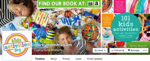 auirky momma facebook page cover image