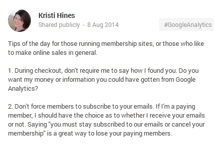 kristi hines google+ update