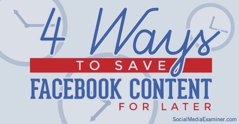 saving article links on facebook