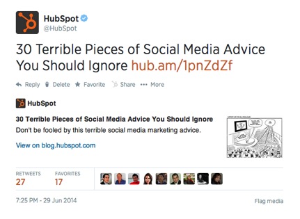 hubspot tweet