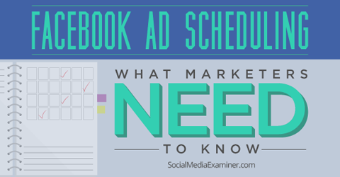 facebook ad scheduling