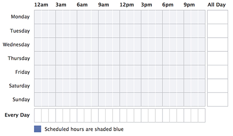 ad scheduling grid