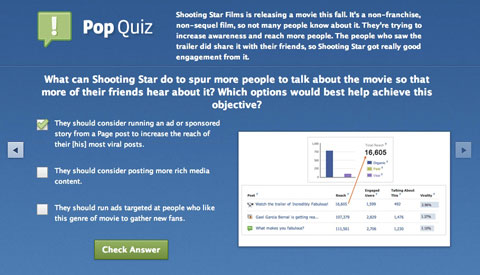 facebook studio pop quiz