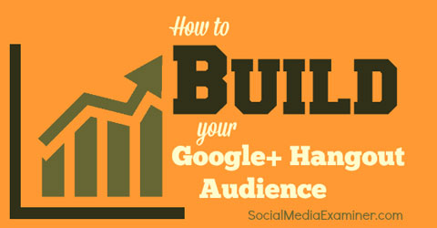 build a google hangout audience