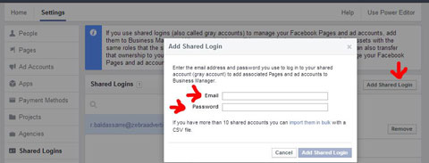 connecting grey accounts to facebook business manager