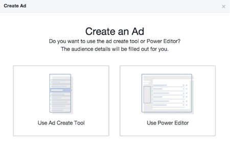 facebook ad platform options