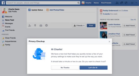 facebook privacy checkup