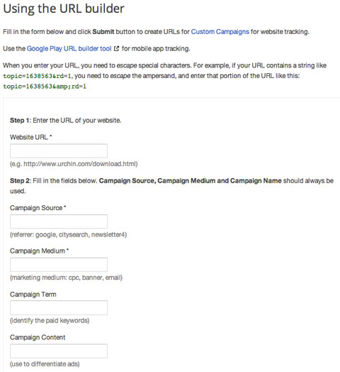 google url builder