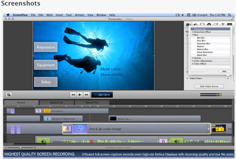 screenflow app screenshot