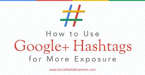 use google+ hashtag