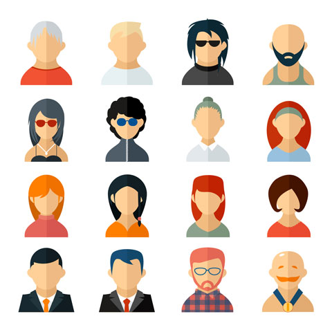 avatar icons shutterstock 207788788