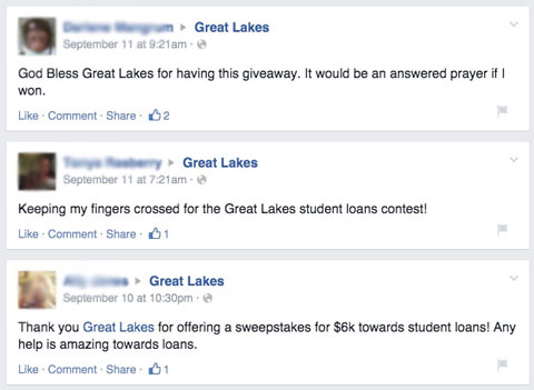 great lakes fans thank you posts