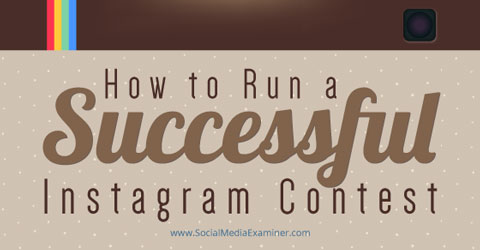 run an instagram contest