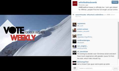 whistler black comb instagram contest