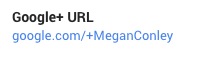 g+ custom url example