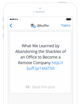 Daily by Buffer is a simple way to discover and share great content. 