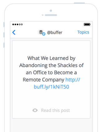 Daily by Buffer is a simple way to discover and share great content.