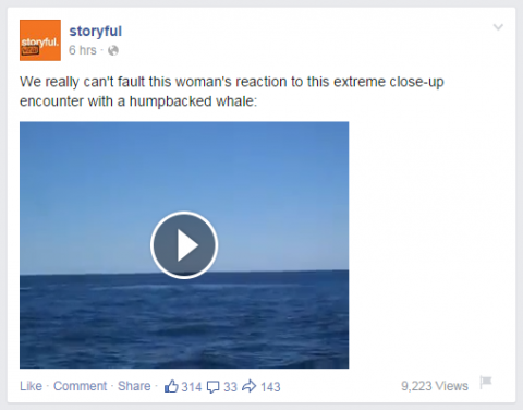 Videos directly uploaded to Facebook can be played within the news feed.