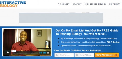 Leslie's first blog, Interactive Biology, presented individual biology concepts in short videos.