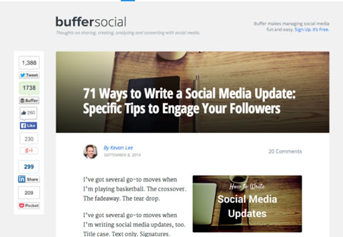 buffer blog social shares