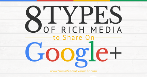 rich media posts on google plus