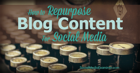 repurpose blog content