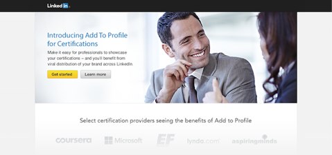 linkedin add to profile for certifications