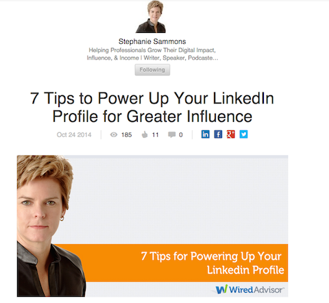 stephanie sammons linkedin post