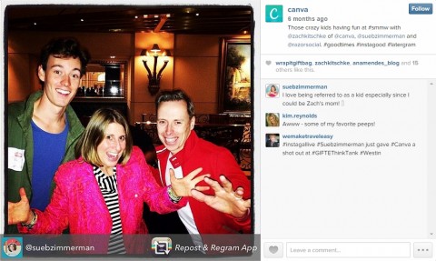 Instagram is a great way to promote events and conferences.