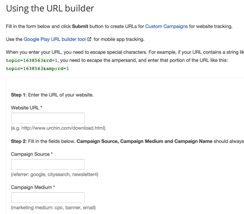 google url builder