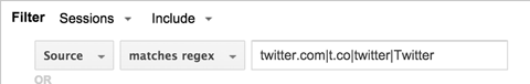 match regex in google analytics