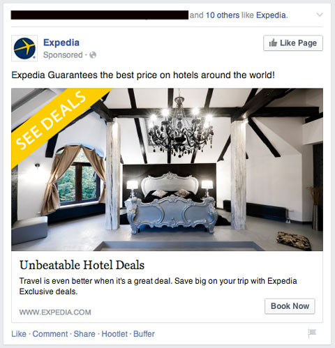 expedia facebook ad