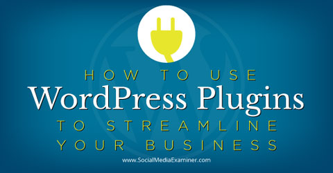 wordpress plugins to streamline business