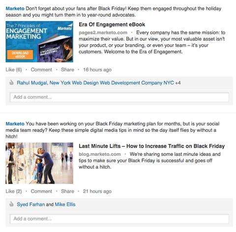 marketo posts on linkedin