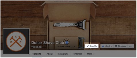 facebook sign up button