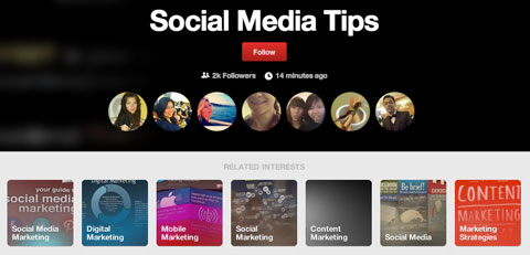 pinterest interest follower profiles