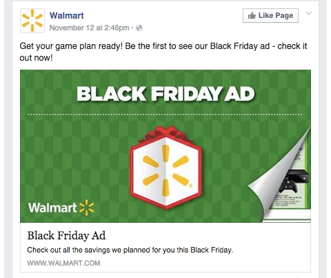 walmart facebook update