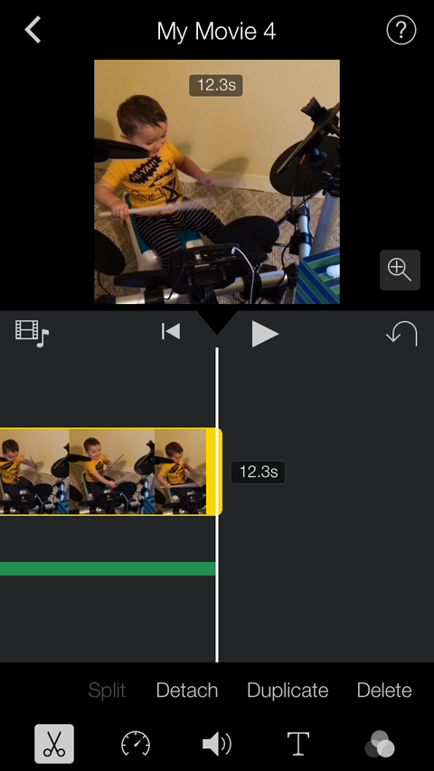 editing clip length in imovie